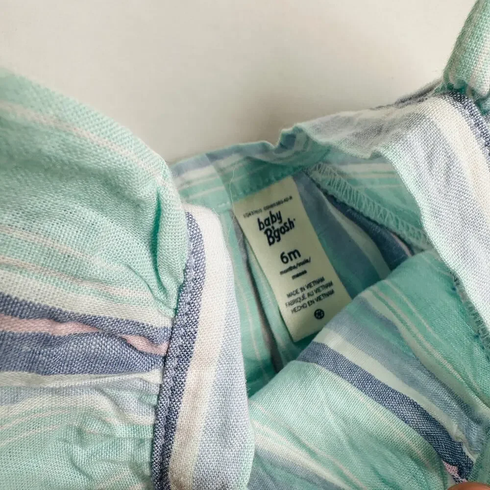 NWT OshKosh Baby B'gosh Striped Flowy Top Sz 6 mo